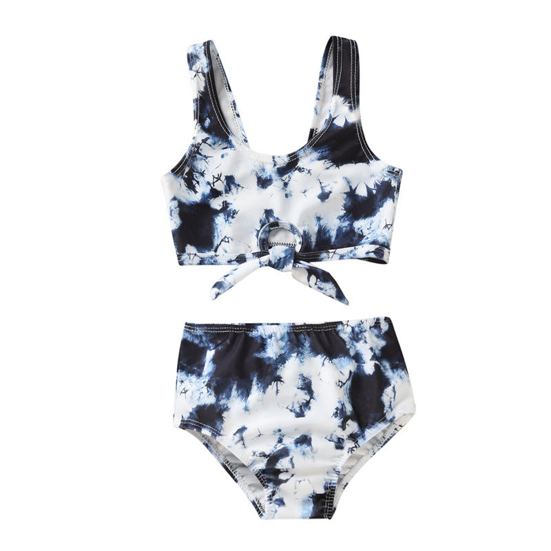 Wholesale Kids Split Polyester Swimwear